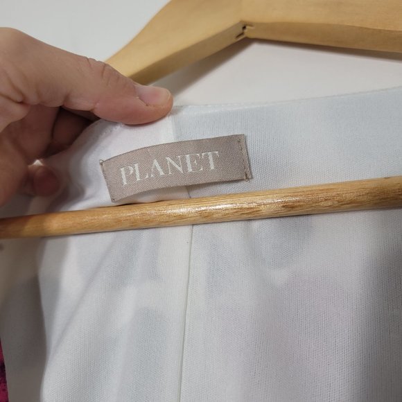 Planet Floral Print Midi Dress Sleeveless Surplice Neckline Stretch Plus Size 16 - Picture 5 of 12